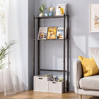 AmazerBath Bamboo Over The Toilet Storage Shelf, 2-Tier Over Toilet Bathroom Organizer Rack, Bathroom Shelves Over Toilet Space Saver, Espresso - style: Espresso-2-tier