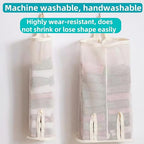 Hanging sock storage bag，hanging closet organizer，plastic bag holder，Sock Underwear Organizer Wall Mount Multifunctional Bag Saver Kitchen Storage Holder for Storing Socks Ties Plastic Bag (2Pcs) - size: Standard