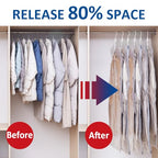 Hanging Vacuum Storage Bags, 6 Pack Large Hanging Space Saver Bags, Vacuum Sealed for Clothes Suits Dress Jackets for Moving Supplies(3 Long, 3 Short) - size: 6-Combo