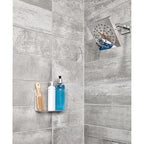 iDesign AFFIXX Plastic Wall Mount Organizer for Kitchen, Bathroom, Office, Bedroom, Garage, Craft Room, 3.5" x 8" x 5.5", Clear - style: Pack of 1