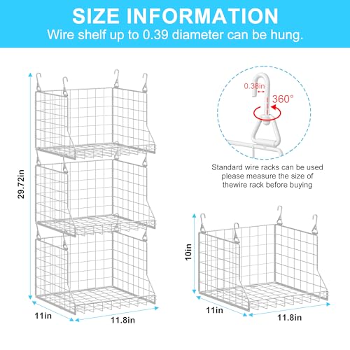 3-Tier Foldable Laundry Basket Organizer with Rotating Hooks - Space-Saving Over Washer and Dryer Shelf for Laundry Room Organization and Storage, Durable Wire Shelving Unit, White