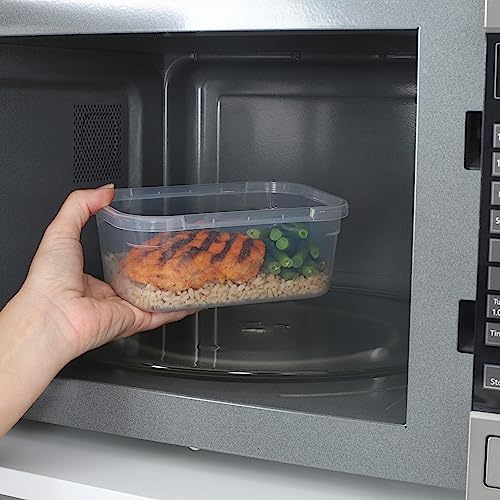 Sistema KLIP IT+ 6-Pack Rectangle Food Storage Containers, Stackable & Airtight Food Boxes with Lids, Dishwasher, Freezer, & Microwave-Safe, BPA-Free, 2.2L / 1L / 400mL - size: Assorted Sizes (6-Pack)