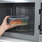 Sistema KLIP IT+ 6-Pack Rectangle Food Storage Containers, Stackable & Airtight Food Boxes with Lids, Dishwasher, Freezer, & Microwave-Safe, BPA-Free, 2.2L / 1L / 400mL - size: Assorted Sizes (6-Pack)