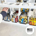 Shelf Reliance Cansolidator Pantry - 2-Pack Can Organizer for Pantry, Stackable Soda Can Storage for Kitchen, Holds 40 Cans of Food or Soda - size: 2 Pack, style: 40 Soup Can