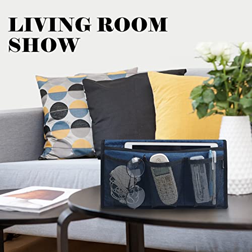 Gloppie Bedside Storage - Table Nightstand & Loft-Bed Caddy with Pockets - Dorm Organizer, Blue - color: Upgrade Blue