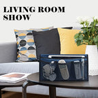 Gloppie Bedside Storage - Table Nightstand & Loft-Bed Caddy with Pockets - Dorm Organizer, Blue - color: Upgrade Blue