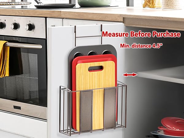 Simple Houseware Over Cabinet Door Organizer, Mesh Bronze - color: Brown