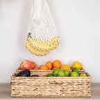 Household Essentials Water Hyacinth Rectangular Storage Basket, Natural - color: Natural