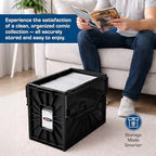 BCW Comic Bin, Black - Holds 150 Comics, Acid Free Storage and Organizer, Heavy Duty Plastic, Stackable, Includes Partition - style: Single