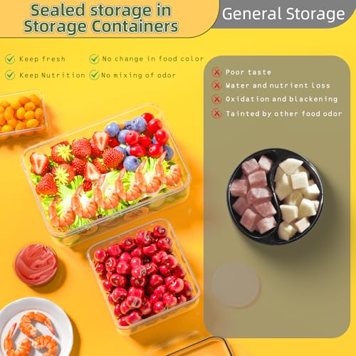 50 PCS Food Storage Containers with Lids Airtight (25 Lids & 25 Containers)- Reusable Plastic Leakproof Meal-Prep Container for Kitchen Storage Organization Microwave/Dishwasher Safe with Labels & Pen - color: 25Pack