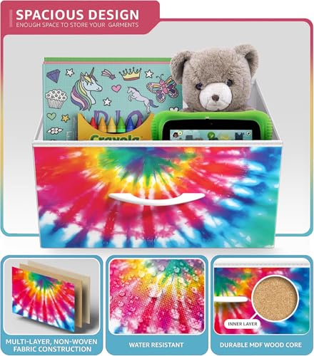 Sorbus Kids Dresser with 8 Drawers - Storage Unit Organizer Chest for Clothes - Bedroom, Kids Room, Nursery, & Closet (Tie-Dye, 31.5 x 12 x 32-8 Drawer) - color: Dark Tie-dye, style: 8-Drawer