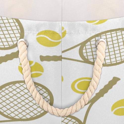 Pardick Large Round Storage Basket Sports Tennis Collapsible Circle Storage Bin Laundry Hamper With Handle for Kids Boy Girls Toy Bedroom Living Room Nursery Home Room Decor Storage Organizer - color: A05:Sports Tennis
