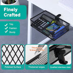Clip-on Drawer organizers, desk organizer,can be clipped around the table to store small items. (Black - Big), Bronze Gold - style: Black - Big
