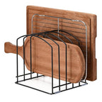 5-Slot Cutting Board Organizer, Bakeware Organizer, and Kitchen Cabinet Organizer for Baking Trays and Cookie Sheets (1pc 5 Slots for one size) - size: 1pc 5 Slots for one size
