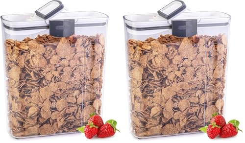 ProKeeper Cereal Keeper, 3-Quart, Airtight Seal, BPA-Free Plastic Storage Container (Pack of 2) - size: 1 Piece (Pack of 2)