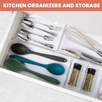 Large Clear Plastic Drawer Organizer 28 Pack - 5 Sizes (XL to small) Acrylic Drawer Organizer Trays for Kitchen Utensils, Gadgets, Bathroom, Vanity and Makeup, Office - Everything Can Be Organized! - size: 28 Pack