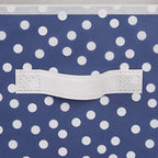DII Non Woven Polyester Storage Bin, Polka Dot, French Blue & White, Small Set of 2 - color: French Blue & White, size: Small Set of 2, 11x11x11" Cube