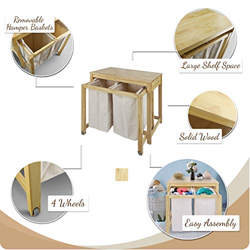 Casual Home Eco Home Laundry Prep Hamper, Natural