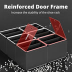 MAGINELS Shoe Rack,Expandable Shoe Cabinet Easy to Assemble. Shoe Storage with Door,Entryway, Closets, Hallway, and Bedroom.Accommodates Up to 32 Pairs of Shoes. - size: 2 by 8 (32 Pairs)