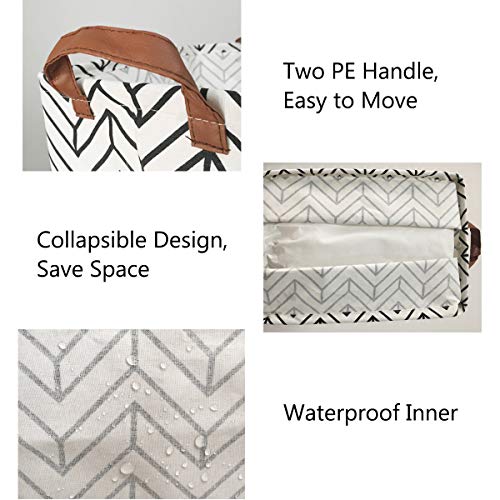 Square Storage Basket Fabric Organizer Bin for Toys,Books,Clothes,Gifts,Pets-Perfect for Home,Office,Nursery,Dorm,Shelf, Gift Baskets(Geometric) - color: Geometric