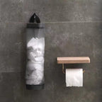 TOGETRUE Plastic Bag Holder, Mesh Grocery Bag Holder Hanging Storage Bag Dispenser (Grey 2 Packs) - color: Grey 2 Packs