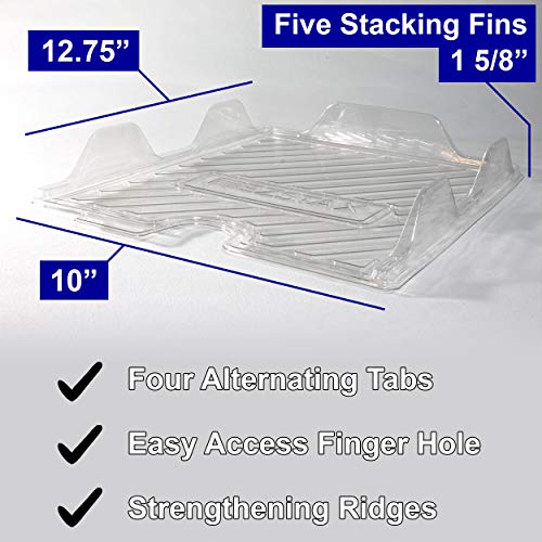File Organizers - Letter Size, Stackable Trays for Desk - for Office Files, Mail, Documents - 48 Pack - size: 48 Pack
