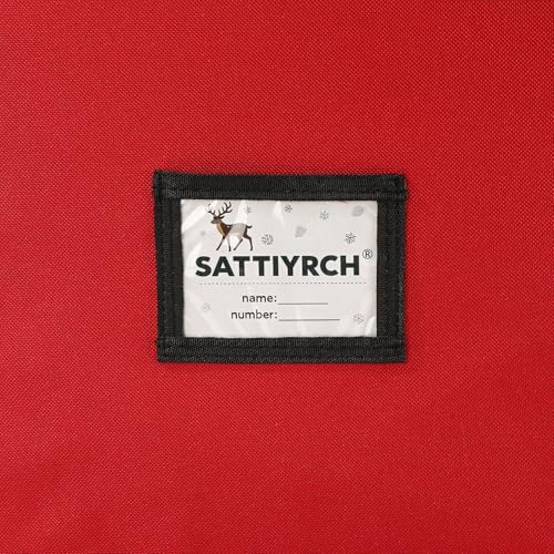 Sattiyrch Christmas Ornament Storage Box,4 Trays with Customizable Dividers,Canvas,Dust-Proof, Holds Up to 64 x 2.36 Ornaments, for Garage/Attic/Basement Storage - size: 64 pcs with Trays
