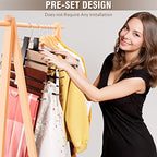 HUITEM 4 Pack 6-Tier Space Saving Pant Hangers, Anti-Slip, Lightweight, Stainless Steel, Black, 6 Pairs Jeans Hangers - color: Black, size: 4 Pack