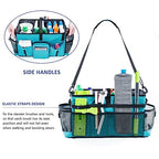 Large Cleaning Supplies Organizer-Cleaning Caddy Organizer With Handles & Shoulder Strap-Cleaning Bags for Cleaning Suppliers-Housekeepers Wearable Cleaning Tote 2023 Upgraded, Teal - color: Teal