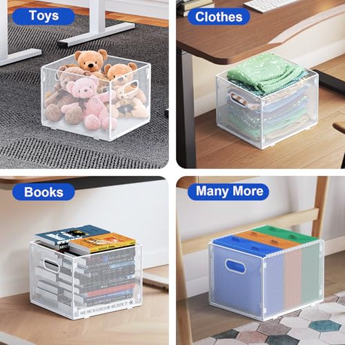 Samstar Hanging File Organizer, Mesh File Folder Organizer Crate Cabinet Inserts Storage Box, Letter Size,White - size: 1 Pack White