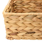 Household Essentials Water Hyacinth Rectangular Storage Basket, Natural - color: Natural