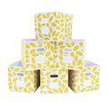 MAX Houser Fabric Storage Bins Cubes Baskets Containers with Dual Plastic Handles for Home Closet Bedroom Drawers Organizers, Flodable, Set of 6 (Yellow) - color: 22 yellow