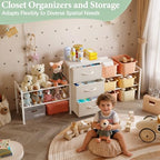 Cidaziya Expandable Closet Organizers and Storage,Wide Long 3 Drawer Dresser,White Fabric Storage Dresser, Clothes Shelves for Kids, Purse Organizer Small Shoe Rack for Closet Bedroom(47.24~71.47in) - size: 47.24~ 71.47"W*11.41"D * 24.01"H