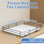 BOIVSHI Spice Rack Organizer for Cabinet, 1 Tier Pull Out Spice Rack, Spice Organizer for Cabinet, Kitchen and Pantry, Fits Spices, Sauces, Canned Food (12.5''Wx10.5''Dx2.5''H) - size: 1 Tier,12.5''Wx10.5''Dx2.5''H