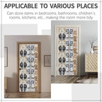 2 Pcs 80 Large over the Door Shoe Organizer Hanging Shoe Rack for Closet Holder Pure White Mesh Pockets Behind Door Hanger Nonslip, Each with 40 Pockets