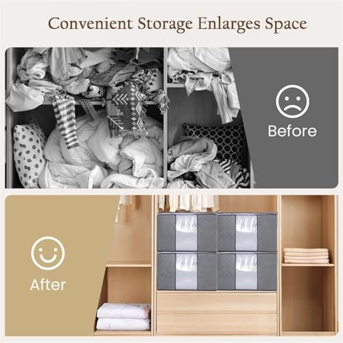 100L Extra Storage Bags with Zipper and Handles, Moving Boxes & Storage Bins Alternative, Packing Supplies, Moving Supplies for Dorm Room Essentials (24x16x14 IN) - size: 1 Pack-100L Storage Bags