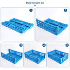 Collapsible Storage Bin Containe，43 Liter Transfer box,crate Transit storage of various items (23.6" L x 15.7" W x 7.1" H) - size: 23.6" L x 15.7" W x 7.1" H