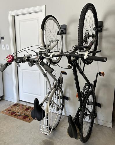Duck EasyMounts Bike Hanger - Heavy Duty Wall Mount Bicycle Rack for Garage Organization & Storage - No Tool Install - Up to 50 Lbs - Black, Pack of 1 Tire Hook, Wheel Dock & All Hanging Hardware - size: 1 Pack, style: Industrial