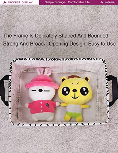 Rectangular Storage Basket Fabric Organizer Bin for Toys,Books,Clothes,Gifts,Pets-Perfect for Home,Office,Nursery,Dorm,Shelf(Rec Black Arrows) - color: Rec Black Arrows