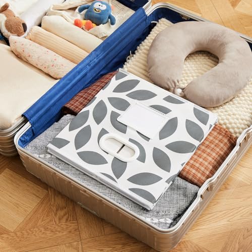 MAX Houser Fabric Storage Bins Cubes Baskets Containers with Dual Plastic Handles for Home Closet Bedroom Drawers Organizers, Flodable,Grey, Set of 6 - color: 21 grey