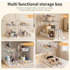 Jsyrjing Pull Out 2 Tier Organizer for Kitchen Bathroom and Cabinet Storage Rotating Pantry Rack Under Sink Organizer Clear and Durable Design 1 Pack - size: 1 Pack