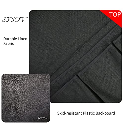 Bedside Caddy Bedside Storage Organizer Magazine Phone Tablet iPad Remote Holder, Organizer Caddy for Home College Dorm Bed, Sofa, Bunk Bed (Black) - color: Black