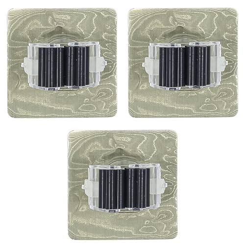 3-Pack Broom and Mop Holder Wall Mount – No-Drill Self-Adhesive Grippers, Anti-Slip Organizer for Kitchen, Laundry Room, Bathroom, or Garden Tools