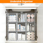 2 Pack Stackable Acrylic Storage Drawers – Clear Plastic Organizer Bins, Easy to Assemble, Suitable for Bathroom, Undersink, Kitchen, Pantry, Makeup, Medicine Organization - size: 2Pack 7"H