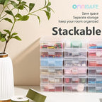 18 Pack Small Plastic Hobby Art Craft Organizer, Clear Plastic Storage Containers with Latching Lid, for Pencil Box, Lego, Crayon - size: Small - 18 Pack