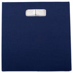 DII Poly-Cube Storage Collection Hard Sided, Collapsible Solid, Large, Nautical Blue - color: Blue, size: Large Square, 13x13x13"