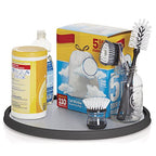 Copco Non-Skid Pantry Cabinet Lazy Susan Turntable, 18-Inch, Charcoal/Light Gray - color: Charcoal/Light Gray