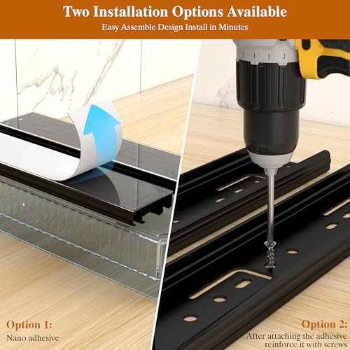 DABIGE 3 Pack Pull Out Spice Rack Organizer for Cabinet, 2 Tier Slide Out Spice Racks Organizer, Spice Cabinet Organizers, Cabinet Size Need:12'' High x 11'' Deep x 5'' Wide, Clear Acrylic - color: Clear, size: 3 Pack