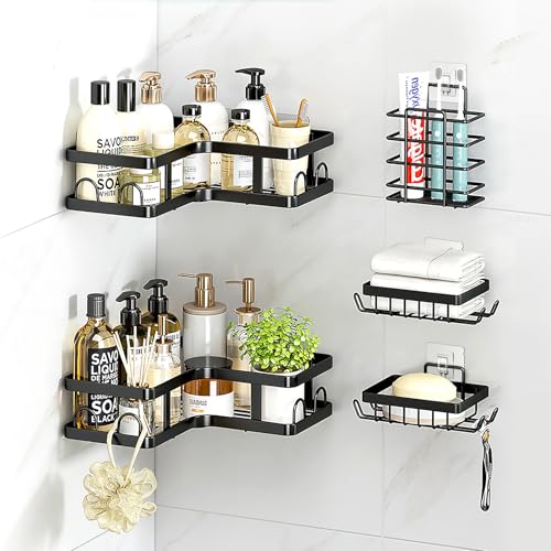 14 Pack Shower Caddy Replacement, Strong Hooks, No Drilling Shower Shelf, Hooks for Caddy, Soap Holder and Kitchen Racks - color: Transparent-Upgrade 14Pack