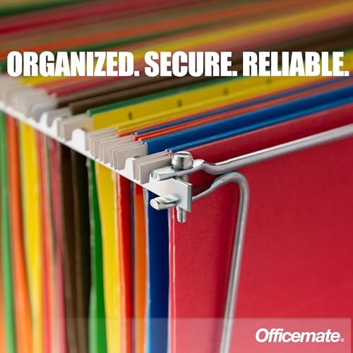 Officemate Hanging File Frame, Letter Size, Adjustable 14 to 18-Inches, 2 Count (Pack of 1),Silver, 91990 - size: 2 count (Pack of 1)